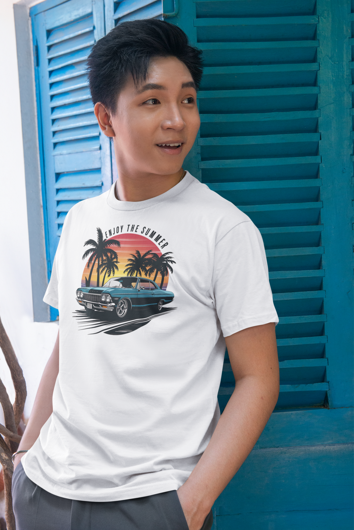ENJOY SUMMER RELAXED FIT T-SHIRT