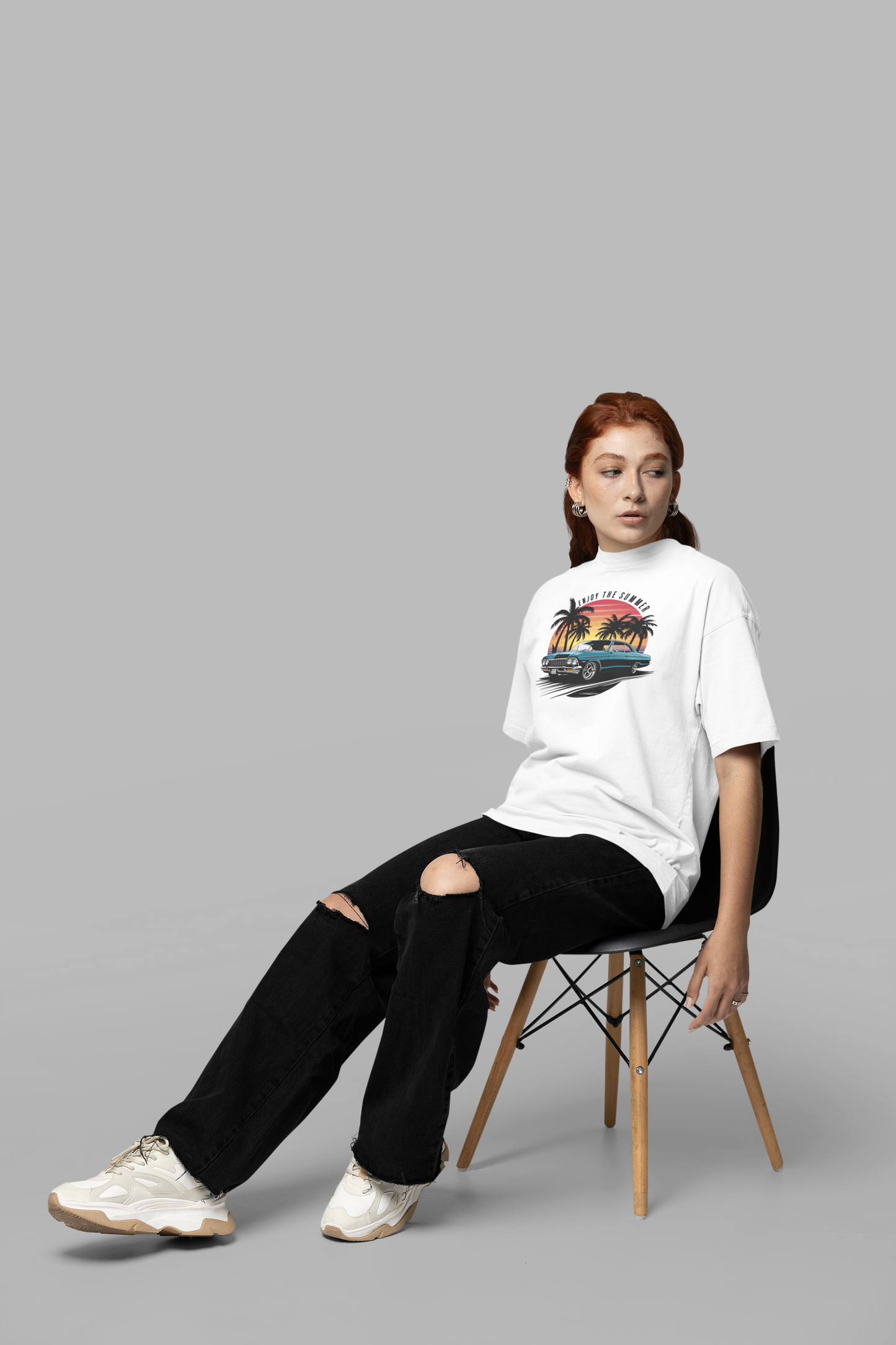 ENJOY SUMMER RELAXED FIT T-SHIRT