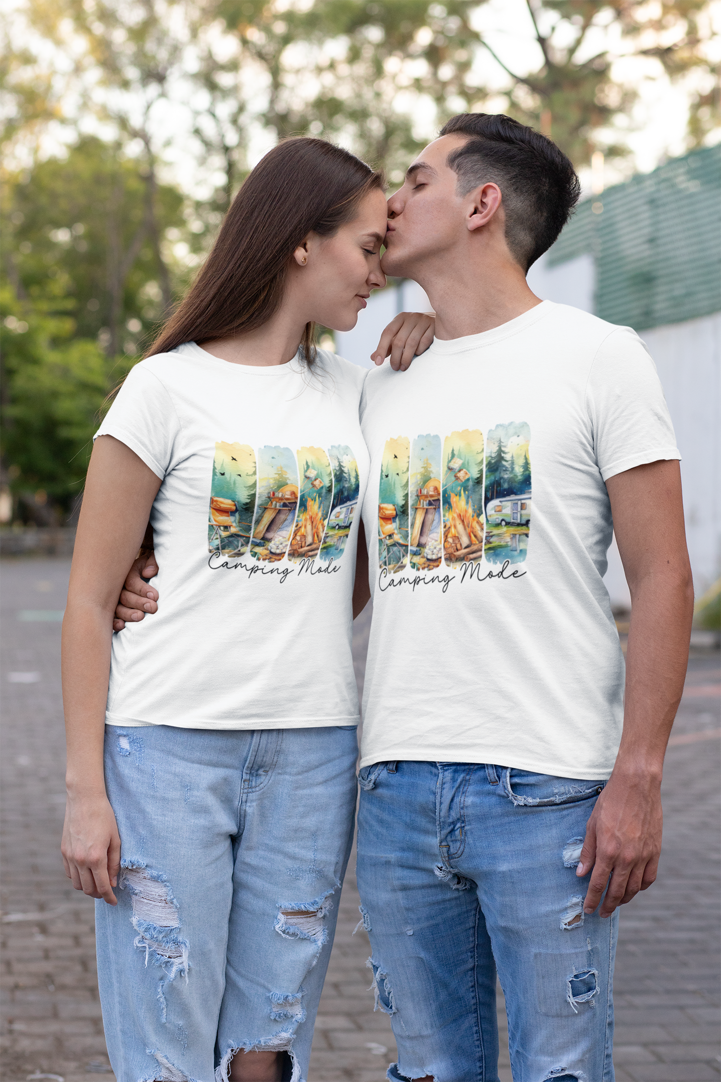 CAMPING MODE RELAXED FIT PREMIUM T-SHIRT