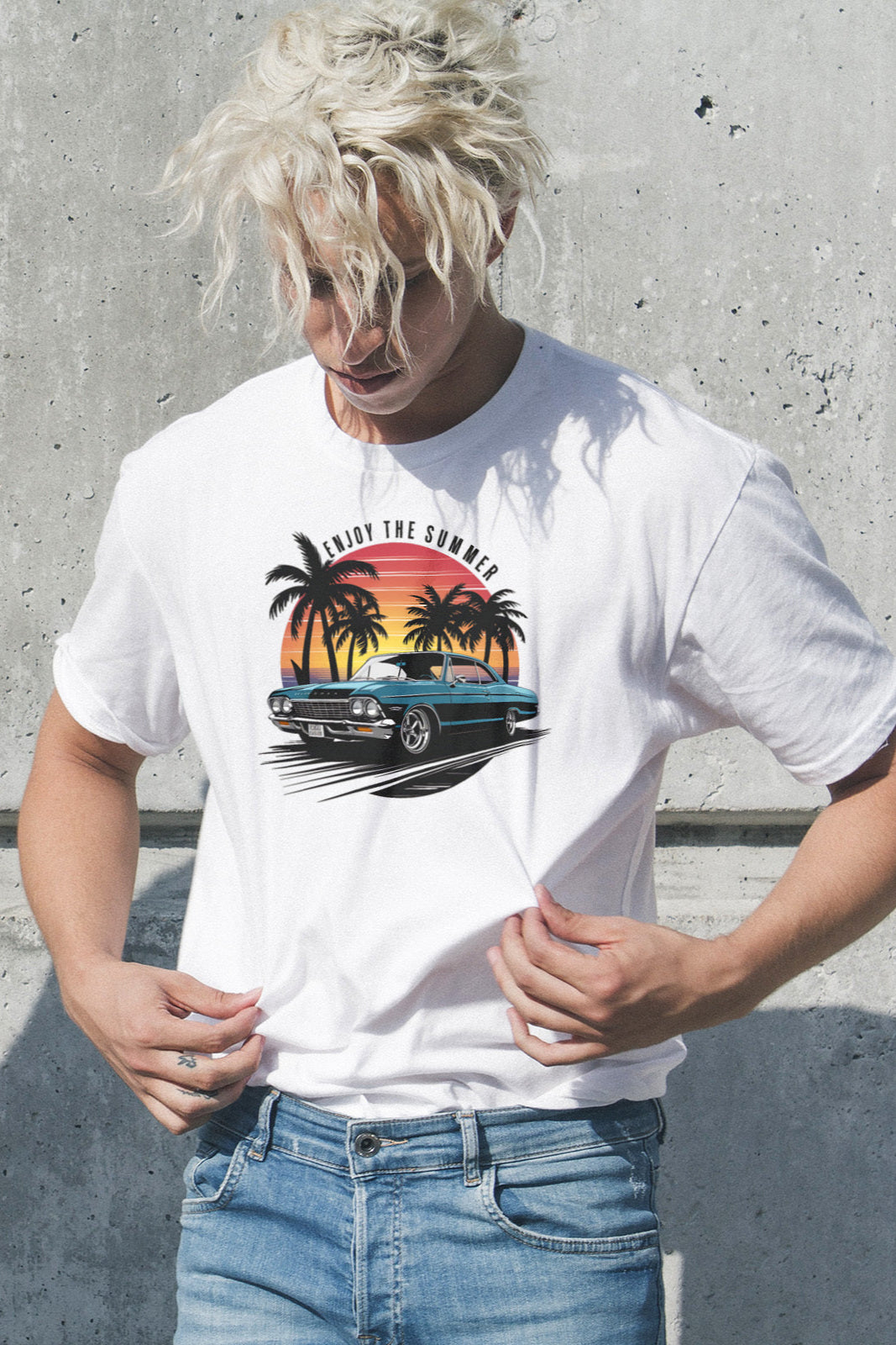 ENJOY SUMMER RELAXED FIT T-SHIRT