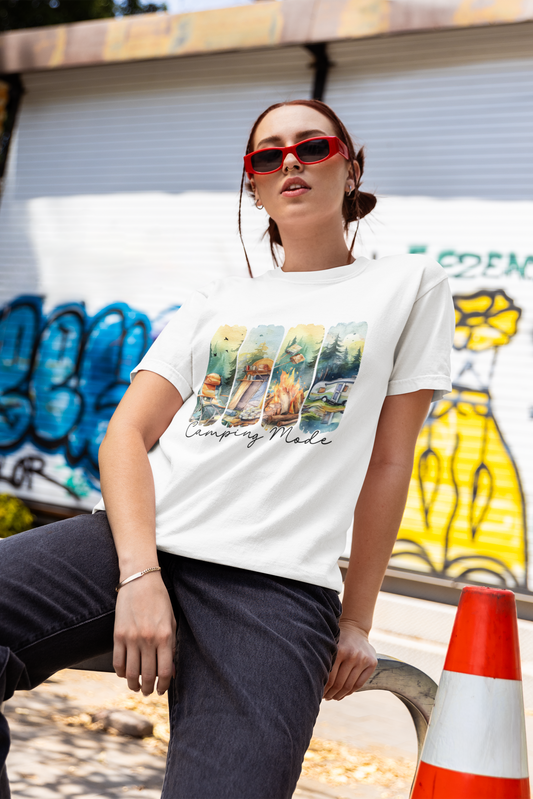 CAMPING MODE RELAXED FIT PREMIUM T-SHIRT