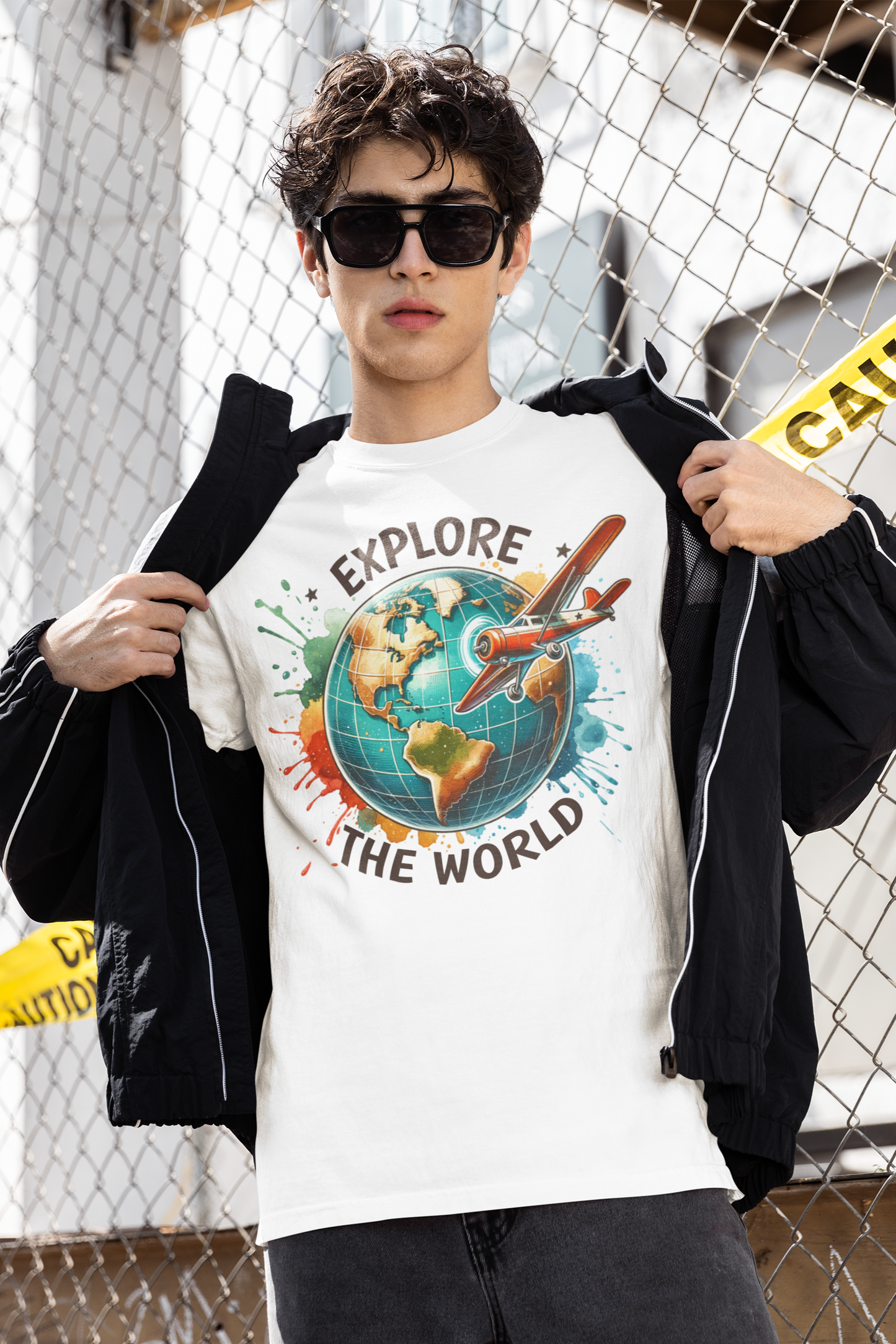 EXPLORE WORLD RELAXED FIT PREMIUM T-SHIRT