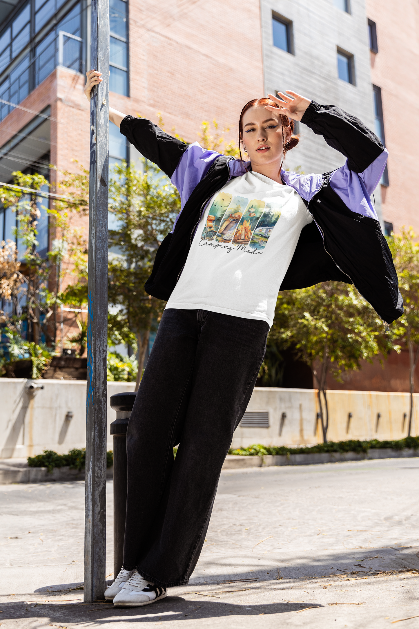 CAMPING MODE RELAXED FIT PREMIUM T-SHIRT