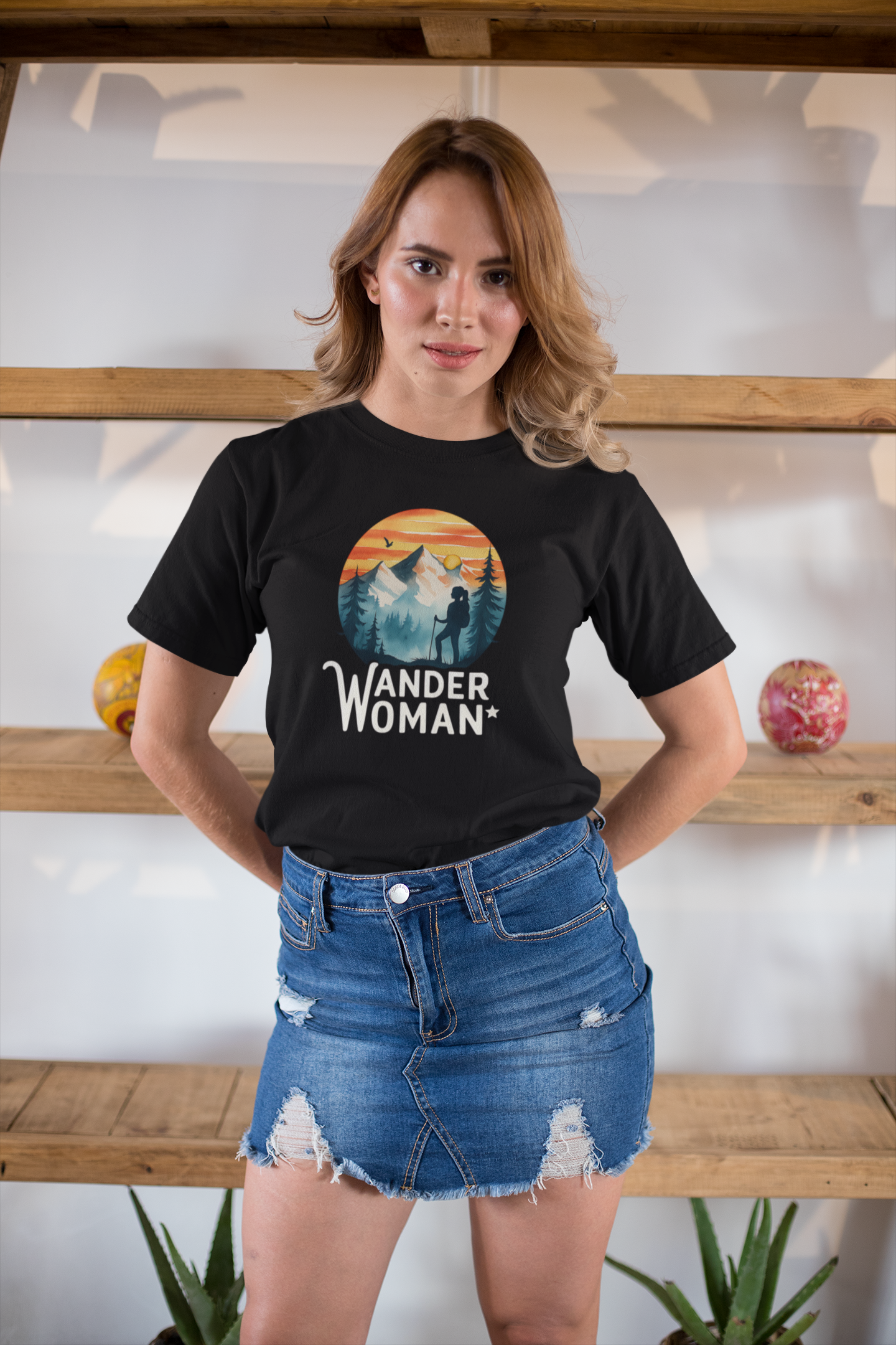 WANDER WOMAN RELAXED FIT PREMIUM T-SHIRT