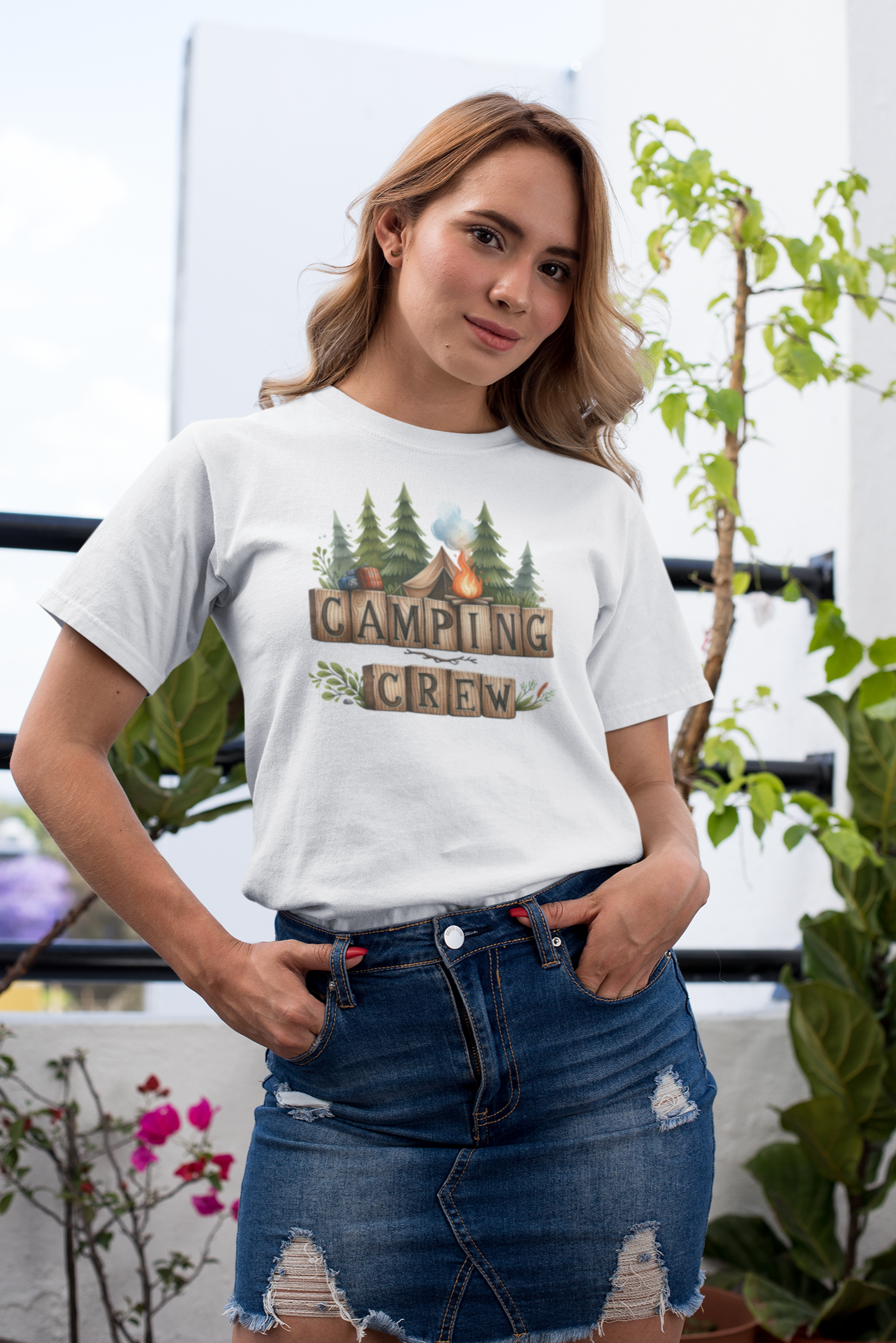 CAMPING CREW RELAXED FIT PREMIUM T-SHIRT