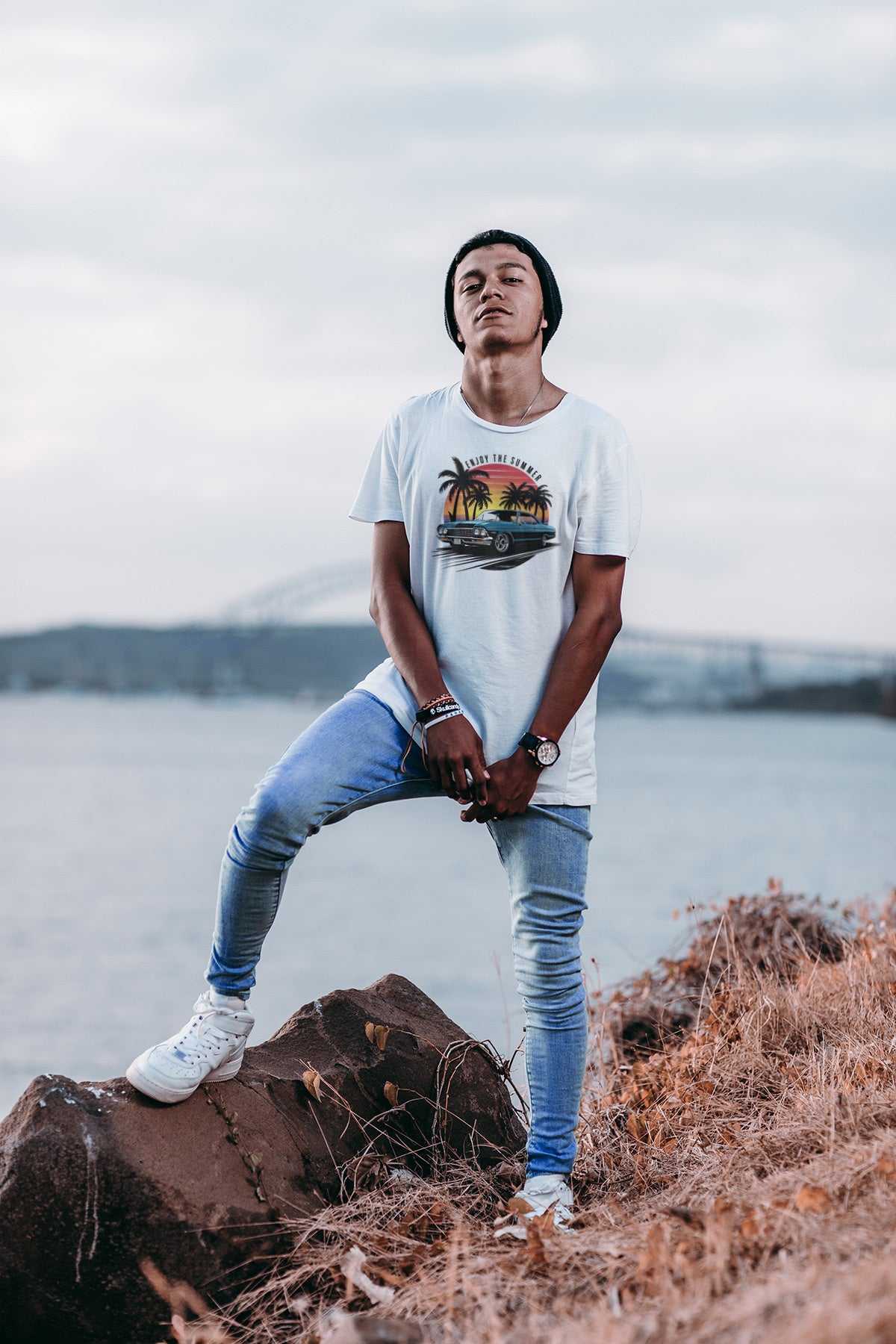 ENJOY SUMMER RELAXED FIT T-SHIRT
